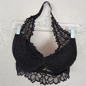 Victoria Secret PINK, Lace Halter Bra Size Medium